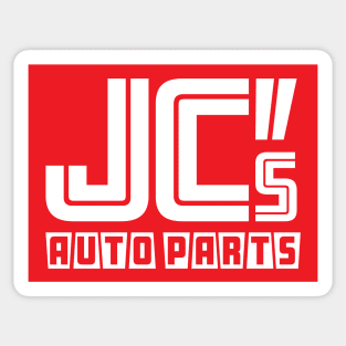 JC Auto Parts - (Single-Sided - White on Solid Color) Sticker